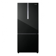 PANASONIC 422L 2-DOOR BOTTOM FREEZER REFRIGERATOR WITH ECONAVI INVERTER (BLACK) | NR-BX421WGKM