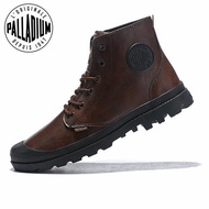 PALLADIUM Men's Shoes Genuine Leather High-Top Shoes Full Leather Women's Shoes Outdoor Martin Boots
