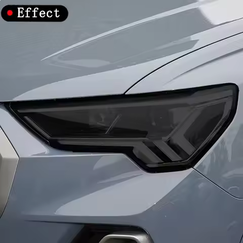 For Audi Q2 Q3 F3 8U Q5 Q7 4M Q8 SQ2 SQ5 SQ8 RSQ3 RSQ8 Car Headlight Tint Smoked Black Protective Fi