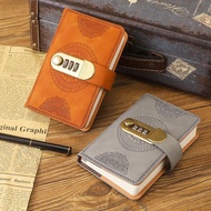 Password Notebook Diary Password Notepad Diary with Lock A7 Retro Password Password Book with Lock T