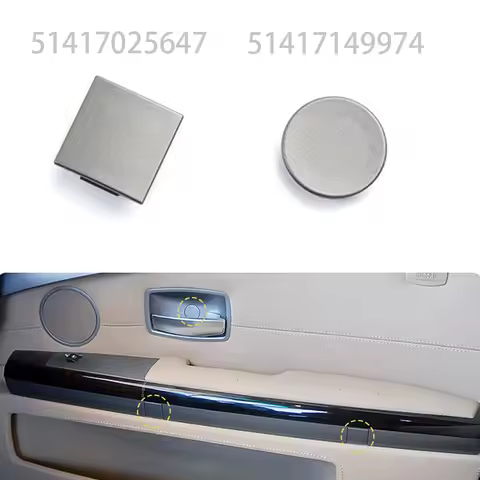 4PCS Grey Door Panel Cover For BMW 7 Series E65 E66 745i 750i 760i 2002-2008 51417025647 51417149974