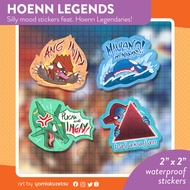 Pokemon Hoenn Legends (Groudon, Kyogre, Rayquaza, Deoxys) Legendary Mood Stickers by yamiakuzetsu