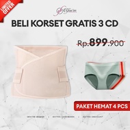 YOUHAVE PACKAGE 1 PCS WAIST CORSET FREE 3 PCS CD C876 WOMEN'S UNDERWEAR CANGCUT WOMEN