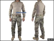 【野戰搖滾】美軍 Gen2 迷彩戰術服、青蛙裝 ~ 含護膝護肘 -  A-Tacs 潑墨廢墟迷彩(上衣+褲子)  作戰服