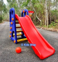 D Kids สไลเดอร์เด็ก มีแป้นบาส รุ่นสูงพิเศษ ตัวใหญ่ 2in1 แถมฟรี!! แป้นบาสและลูกบาส Number 009