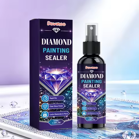 Diamond Painting Sealer Fast‑drying Clear Gloss Finish Lock Rhinestones Diamond Add Shine Spray for 