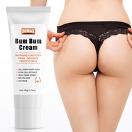 Bum Bum Cream, Lemon Vanilla Butt Massage Cream - Non-Greasy Firming Cream For Firming Buttocks, Tummies And Thighs With  And Caffeine For Brazilian Butt Looking - 1.76 Oz