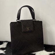 中古包 CHANEL 香奈兒 So Black 菱格托特包