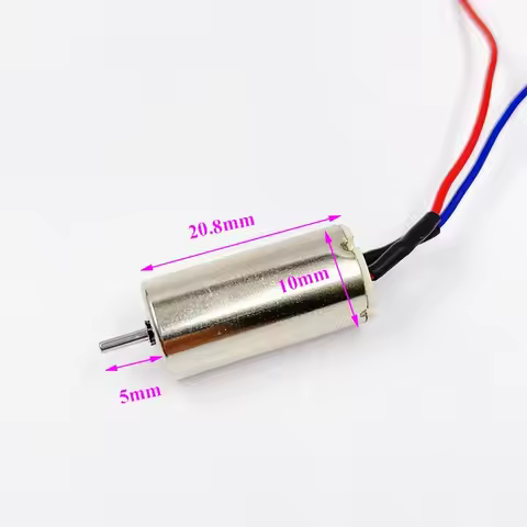 Mini 10mm*20mm 1020 Coreless Motor DC 3V 3.7V 40000RPM High Speed Strong Magnetic for RC Drone Quadc
