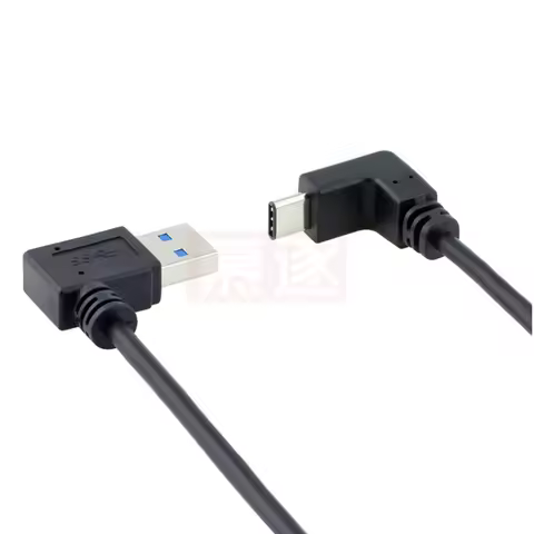 USB 3.1 type-c USB-C to USB 3.0 90 Degree Right & Left & Up & Down Angled A Male Data Cable 1m for M