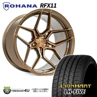 【最大P47倍】 新品 タイヤホイール 4本セット 19インチ F:8.5J+35 R:9.5J+40 ROHANA RFX11 19X8.5J X9.5J 5/114.3 ブラッシュブロンズ LIO