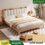 Pansu Bed Single Bed Frame Large Bed Frame Solid Wood Bed Push Out Bed Frame Super Single Bed Frame 