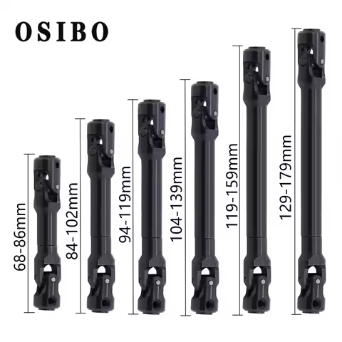 Metal Internal Spline Drive Shaft Universal Joint Driveshaft for 1/10 RC Crawler TRX4 SCX10 Gladiato