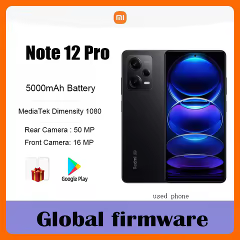 Global firmware 5G Xiaomi Redmi Note 12 Pro Smartphone Camera MediaTek Dimensity 1080 16MP 2400×1080