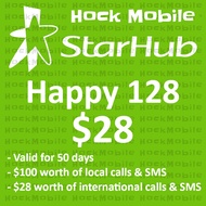 Starhub Prepaid $28 Happy 128 / Top Up / Renew