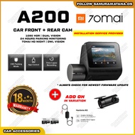 NEW 70mai Dashcam A200 Dual Channel 1080P Full HD+ HDR 24H Parking Surveillance DVR Car Front + Rear