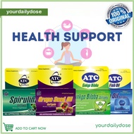 ATC SPIRULLINA/GINGKO BILOBA/GRAPE SEED OIL/FISH OIL 30 SOFTGELS