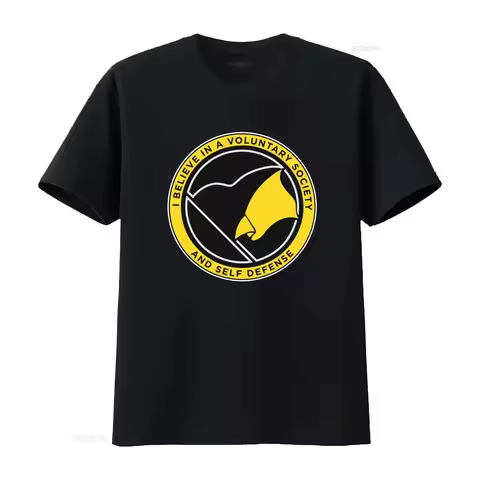 I Believe in a Voluntary Society T Shirt Ancap Libertarian Party Gadsden Freedom Design Premium Qual