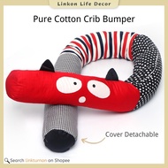 Cartoon-Block Baby Bed Bumper Crib Bumper Cushion Infant Cot Bedrail Protector for Newborn Crib Sides Pillow| 200cm
