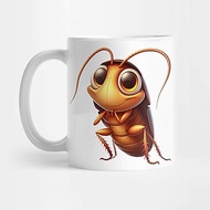 Cute Cockroach Motif Mug by Dmytro