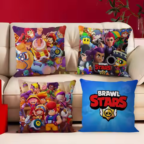 Strategy game B-BRAWL STARS Pillow Cover for Bedroom Room and Living Room Sofa Decorative Cushion Co