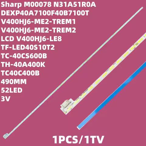 490mm LED backlight strip FOR Panasonic TH-40A400K TH-40A408K TH-40A409K TC-40A400L V400HJ6-ME2 6202