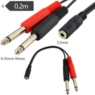 3.5mm Female One Point Two Mono 6.35 Cable/Audio Cable Two/Mixer Cable/3.5 Turn Dual 6.35