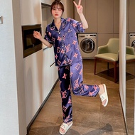 【hot】 Pajamas for Women Satin Silk Underwear Plus Size Sleepwear Sexy Pjs Kawaii Pajama Home Clothes