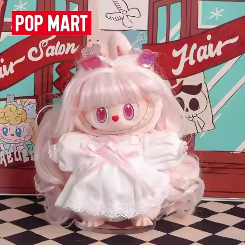 Labubu Genuine Latest 2026 In Stock Popmart Labubu Retro Hair Salon Series Surprise Blind Box Bags P