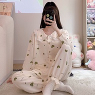 Pajamas Womens Spring and Autumn Long-sleeved Cloud Cotton Style Cute Sweet Princess Style Cardigan 