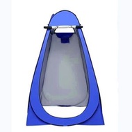 彈出式隱私帳篷 - 適用於淋浴、露營廁所、更衣室，雙窗設計，可折疊，附手提袋，適合露營、海灘、野餐、釣魚和戶外旅行