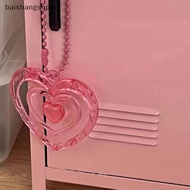BA1SG DIY Love Pendant Keychain Mobile Phone Pendant Sparkling Keychain Jewelry Gift Heart Keychain Bag Pendant Car Key Holder Martijn