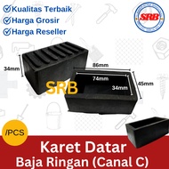 Light Steel Rubber C Channel 35x75 Flat [PER PCS] | C Channel Iron | Stair foot rubber | Table | Cha