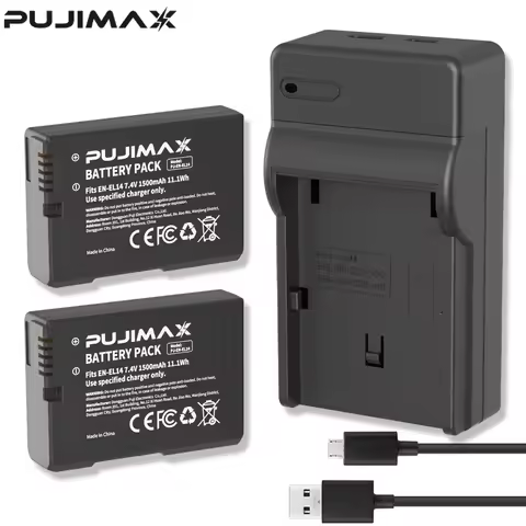 PUJIMAX 1500mah EN-EL14a EL14 CAMERA BATTERY EN-EL14 For Nikon P7000 P7100 P7800 P7700 D3100 D3200 D