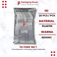 Thick Clear Fork | Clear Dinner Fork | Dinner Forks, 20 pieces | FORK |