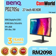 BENQ PD2705U 27 INCH 4K UHD Design Vue Monitor SRGB HDR10 USB-C Designer Monitor