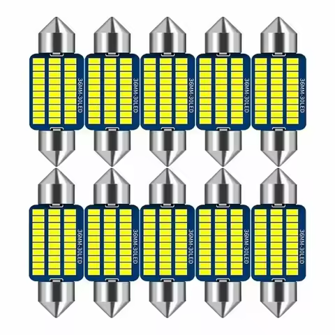 10 Pcs Led Bulb Canbus Festoon Interior Headlight C10w C5w Reading Car Light 31mm 36mm 39mm 41mm No 