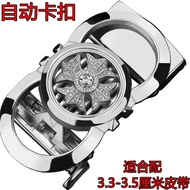 New Style Belt Men's Belt Head Automatic Buckle Head Belt Head Buckle Pants Belt Buckle Belt Buckle 