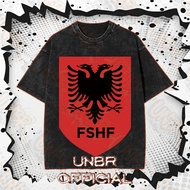 UNBR 2026 World Cup Albania Football Printed Washed Cotton T-shirt Style