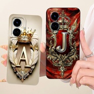 For Tecno Camon 19 CI6n Casing Fashion Initial Letters Crown Soft Silicone Protective Cover For Tecn