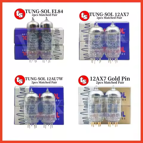 TUNG-SOL 12AX7 12AU7W EL84 Vacuum Electron Tube ECC83 12AU7 ECC82 6BQ5 6P14 Tubes HIFI Audio Valve A
