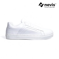 NEVIS Sepatu Sneakers Casual Pria Wanita Orlando Full White Putih Polos 37-44 Shoes Snekers Kasual