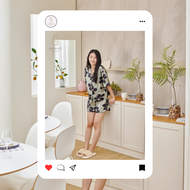 ชุดนอน Janist Pajamas Silk Satin ผ้าซาติน  รุ่น 24BG1103 (Winter Collection)