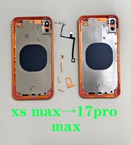 DIY เคสหลังสำหรับ XS Max Like 17 Pro Max ฝาหลังสำหรับ XS Max ถึง17 Pro Max ปลอกสำหรับ iPhone XS Max 
