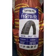 TOPTYRE Pro 110/70-17 tyre tubeless