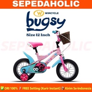 PROMO!! SEPEDA ANAK PEREMPUAN &amp; LAKI WIMCYCLE BUGSY UKURAN 12 INCH