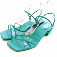 Lutalon 3.5cm square 2way sandal strap LL 25.0cm green Direct from Japan Secondhand  a02485609bc4085