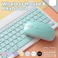 10INCH Universal Bluetooth Keyboard Mouse Wireless Tablet Laptop Mini Slim Keyboards & Mice Light Po