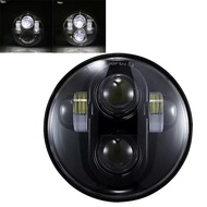 5.75 "5 3/4 นิ้ว LED ไฟหน้ารถจักรยานยนต์สีดําสําหรับ Harley Sportster 1200 XL1200L Custom XL1200C 88