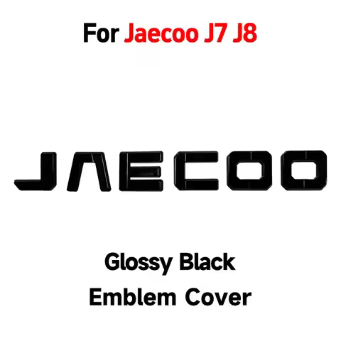 For Jaecoo J7 J8 Jaecoo 7 Gloss Black Emblem Cover Adhesive Overlay Fit Curvature Self-Adhesive Spor